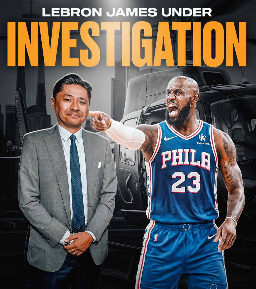 NBA下注重磅!曝詹姆斯目前正被名记调查 品牌赞助直升机遭联盟老板质疑